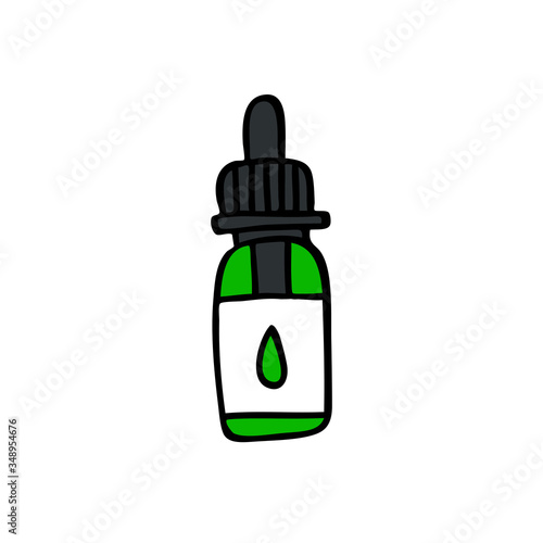 e-liquid, vape liquid doodle icon