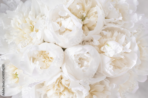 White peony bouquet 
