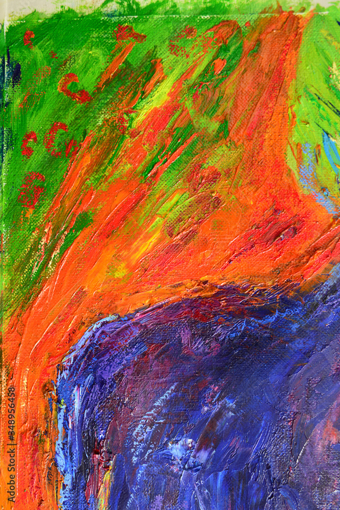 abstract background painting. Texture. Oil on canvas