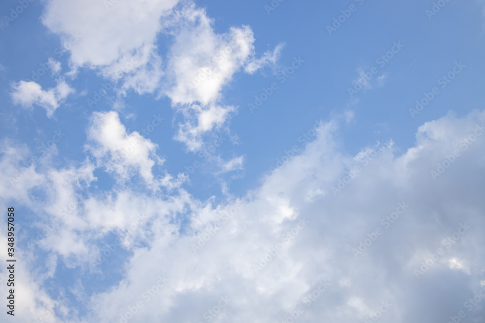 beautiful clouds on summer day, fill blue sky beautiful clouds on summer day, fill blue sky