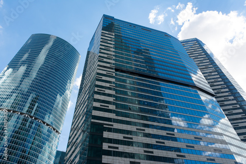 modern skyscrapers of Moscow city