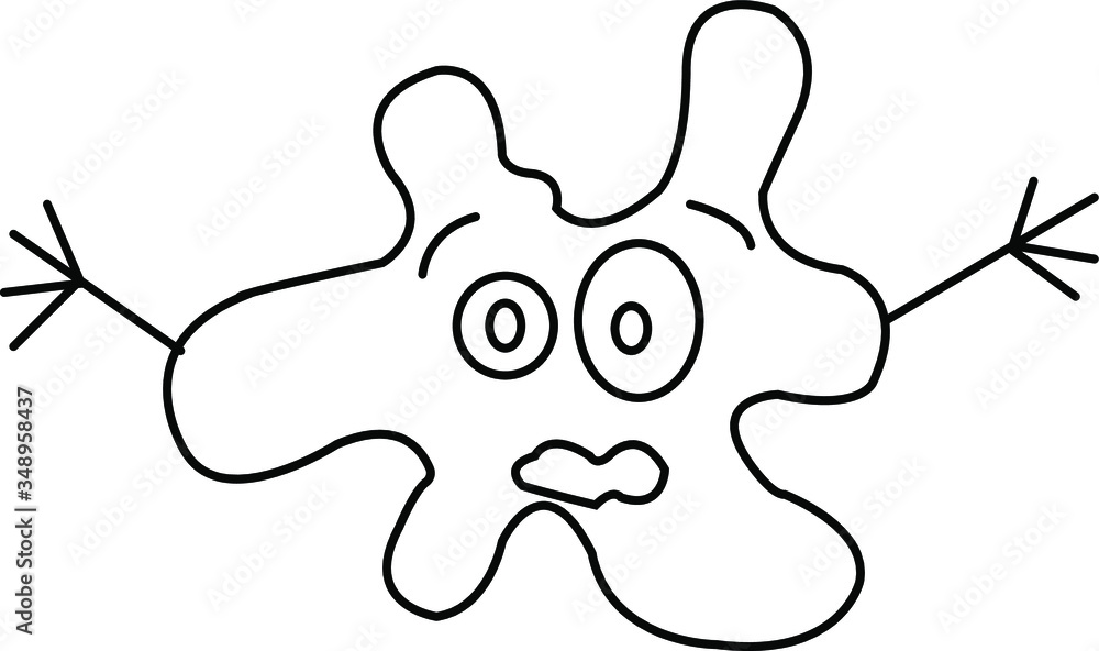 frights blot isolated on the white background frights blot isolated on the white background