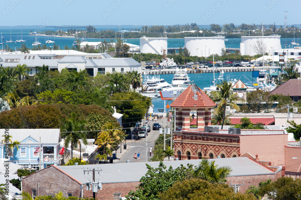 Key West Downtown Aerial View