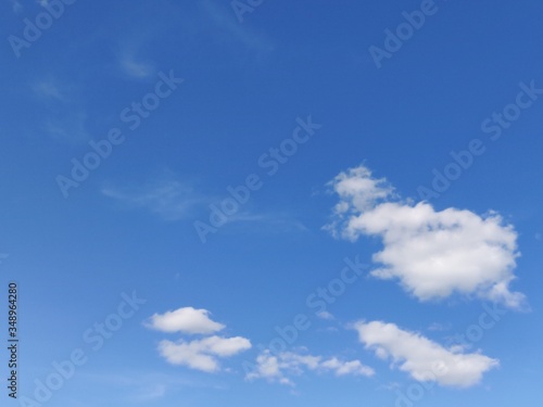 Atmospheric Phenomena. Blue sky and white clouds