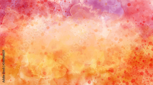 Colorful splash watercolor. Watercolor backdrop. Colorful background watercolor. Abstract colorful splash watercolor on white background. Purple pink background watercolor. 