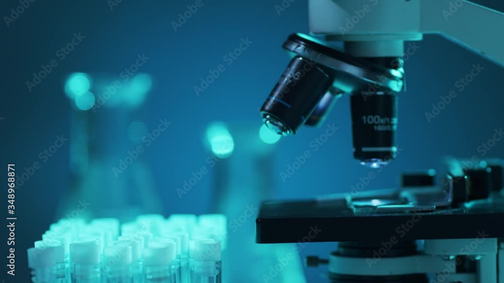 Scientific laboratory close-up. Pandemic disease, healthcare, vaccine research and coronavirus covid-19 test. Scientific laboratory close-up. Pandemic disease, healthcare, vaccine research and coronavirus covid-19 test.