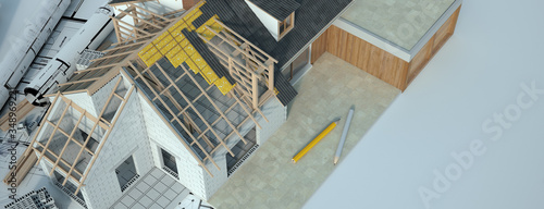 Cuadro en lienzo Home refurbishment project