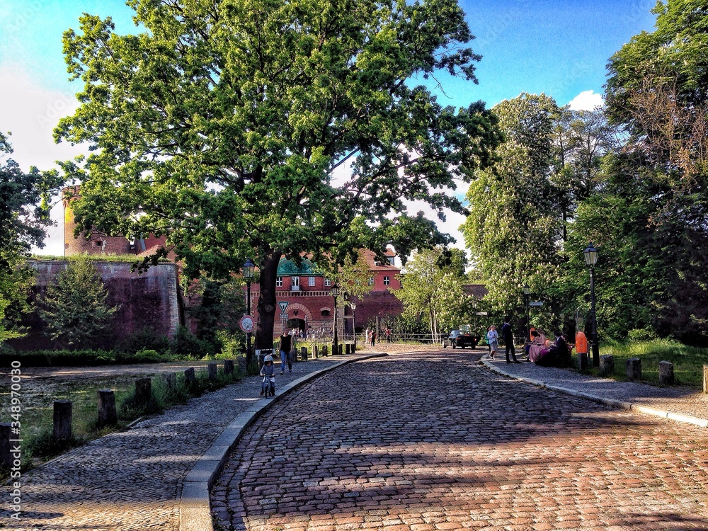 cobble stone passages to the medieval gate, where the adventure starts