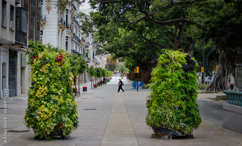 Obraz premium Málaga - Covid19