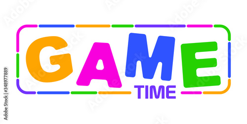 Game time with font design.