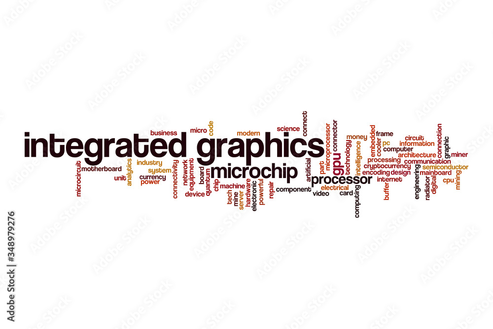 Integrated graphics cloud concept Integrated graphics cloud concept