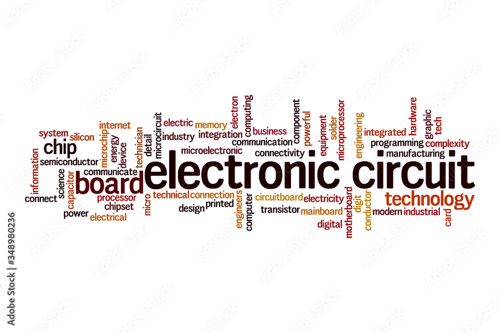 Electronic circuit cloud concept Electronic circuit cloud concept