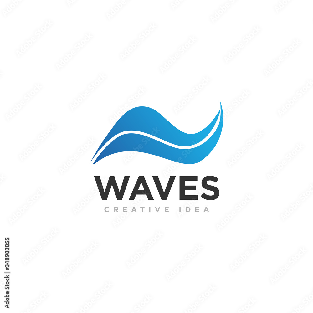 Waves Logo Icon Design Vector Waves Logo Icon Design Vector
