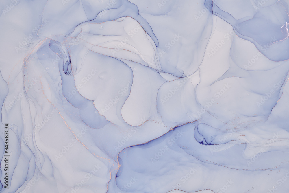 Fototapeta premium Fluid Art . Abstract colorful background, wallpaper. Mixing acrylic paints. Modern art. Marble texture. Alcohol ink colors translucent
