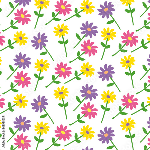 Cover design with floral pattern. Hand drawn creative flowers. Colorful artistic background with blossom. It can be used for invitation  card  cover book  catalog.  Vector illustration  eps 8 