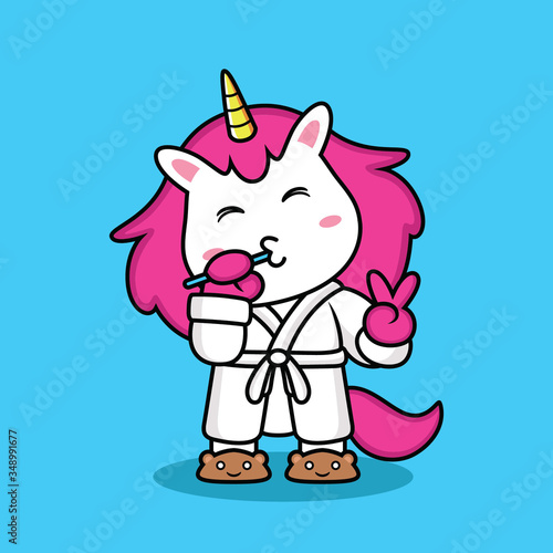 unicorn take a brush