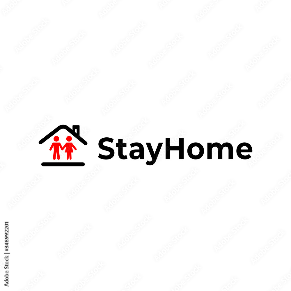 Stay home stay safe warning sign and logo Covid-19. Self isolation. Home quarantine. Graphic vector for web, print, banner, flyer, illustration. Stop coronavirus. Coronavirus concept Stay home stay safe warning sign and logo Covid-19. Self isolation. Home quarantine. Graphic vector for web, print, banner, flyer, illustration. Stop coronavirus. Coronavirus concept