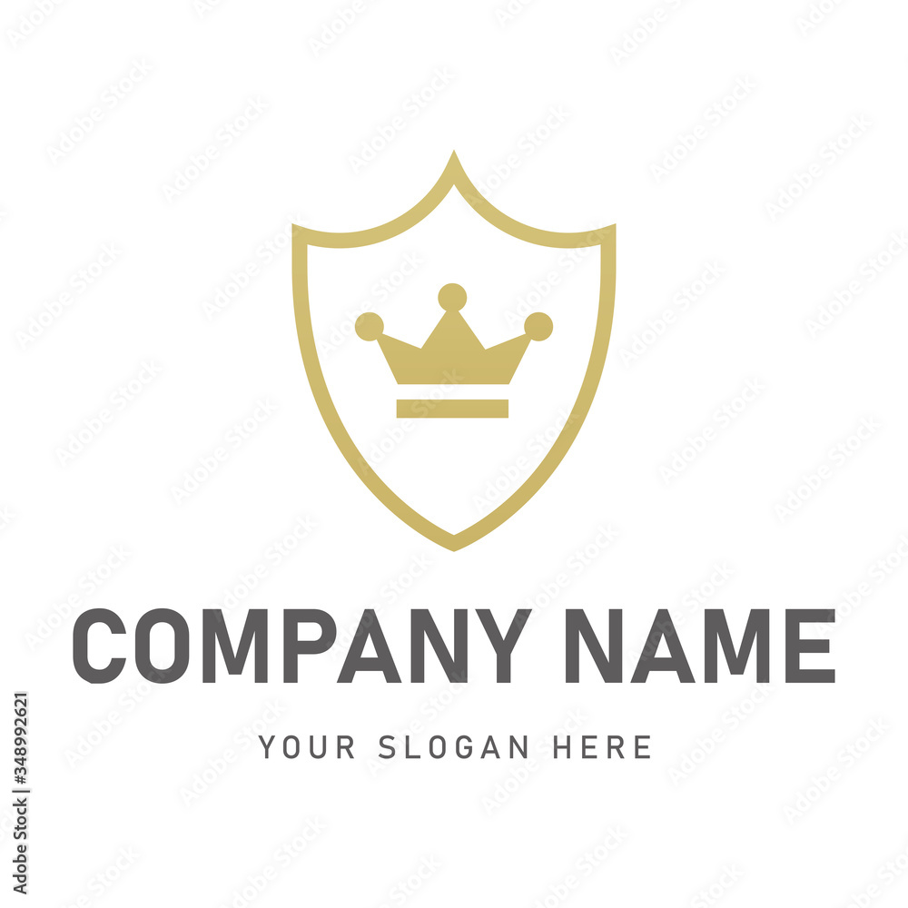 crown shield business logo for company crown shield business logo for company
