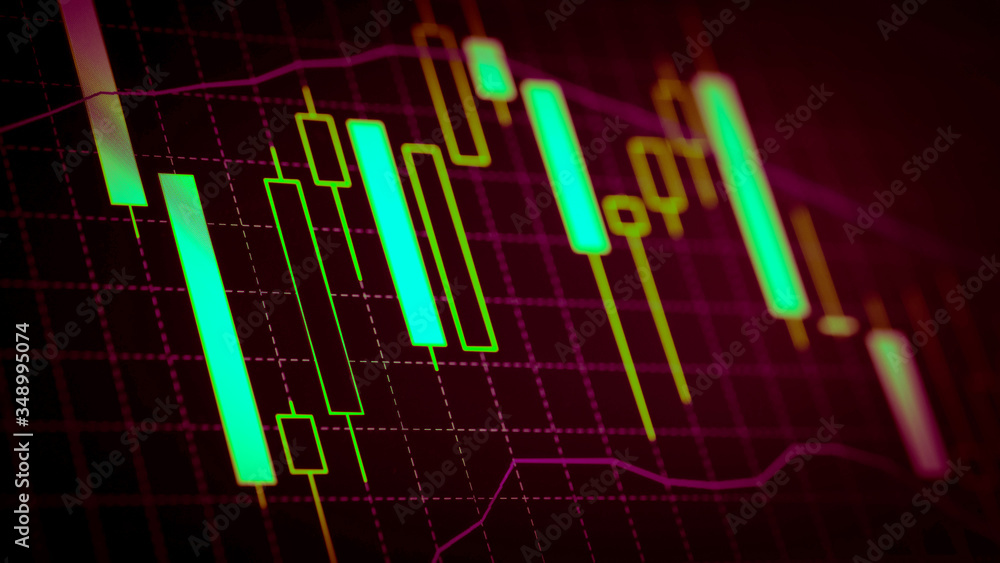 Candlestick chart Down trend of trading graph in graphic concept suitable for financial investment or Economic trends business idea and all art work design. Abstract finance background Candlestick chart Down trend of trading graph in graphic concept suitable for financial investment or Economic trends business idea and all art work design. Abstract finance background