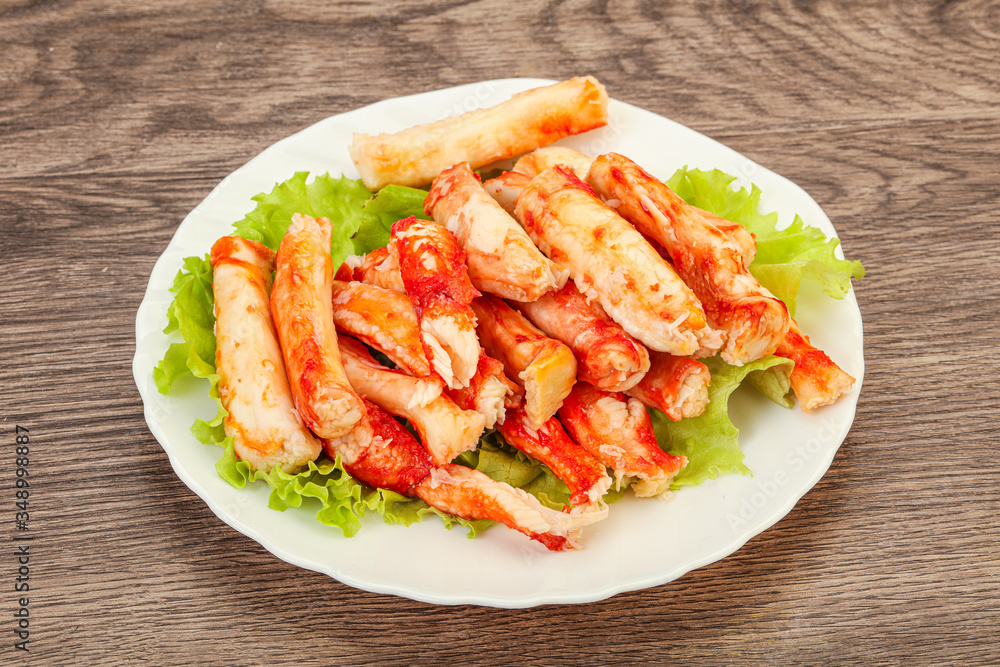 Natural luxury crab meat fillet Natural luxury crab meat fillet