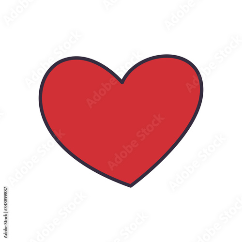 Free Download Heart fill style icon vector design - GFXLoad