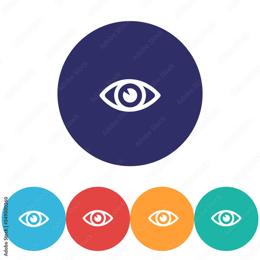 Eye vector icon , lorem ipsum Flat design Eye vector icon , lorem ipsum Flat design