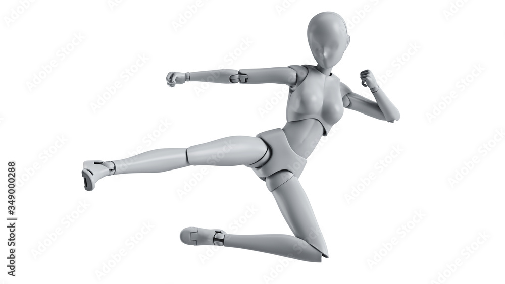 Mannequin female model woman isolated. 3D rendering Mannequin female model woman isolated. 3D rendering