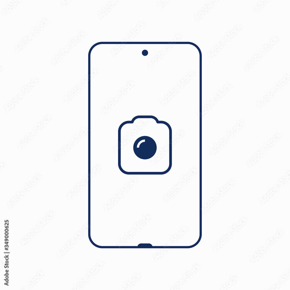 Smartphone camera line vector icon. Photo symbol. Phone lens silhouette icons set for web design. Tablet photographing flat icon for app design. Modern gadget shutter sign minimal flat linear icons Smartphone camera line vector icon. Photo symbol. Phone lens silhouette icons set for web design. Tablet photographing flat icon for app design. Modern gadget shutter sign minimal flat linear icons