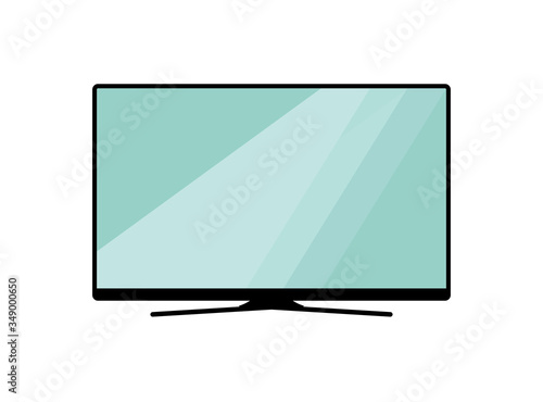 Smart TV icon. LED TV icon. Electronic television. Smart TV icon on white background drawing by illustration