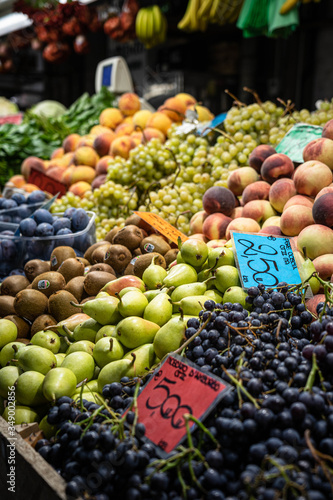 Food market in Genoa Mercato Orientale