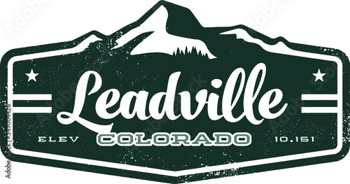 Leadville Colorado Vintage Style Sign