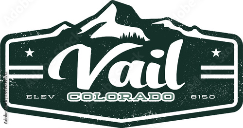 Vail Colorado Vintage Style Sign photo