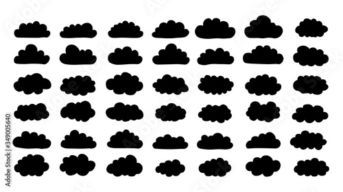 clouds set. Cloud icon. Vector illustration.