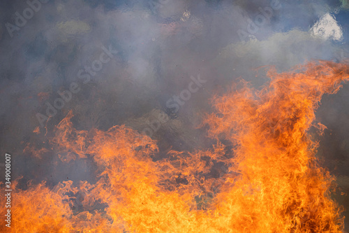 Wallpaper Mural demolished wooden hut set on fire after demolition Torontodigital.ca