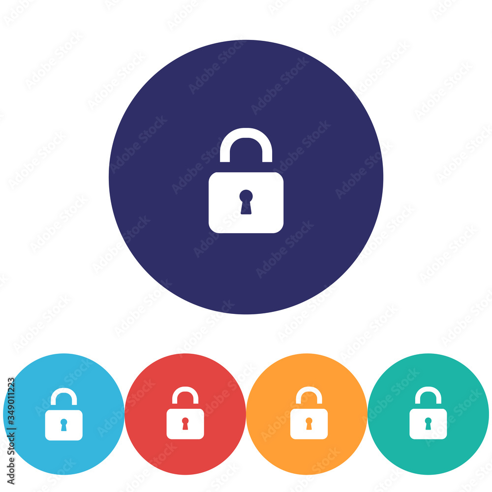 Lock - vector icon , lorem ipsum Flat design Lock - vector icon , lorem ipsum Flat design