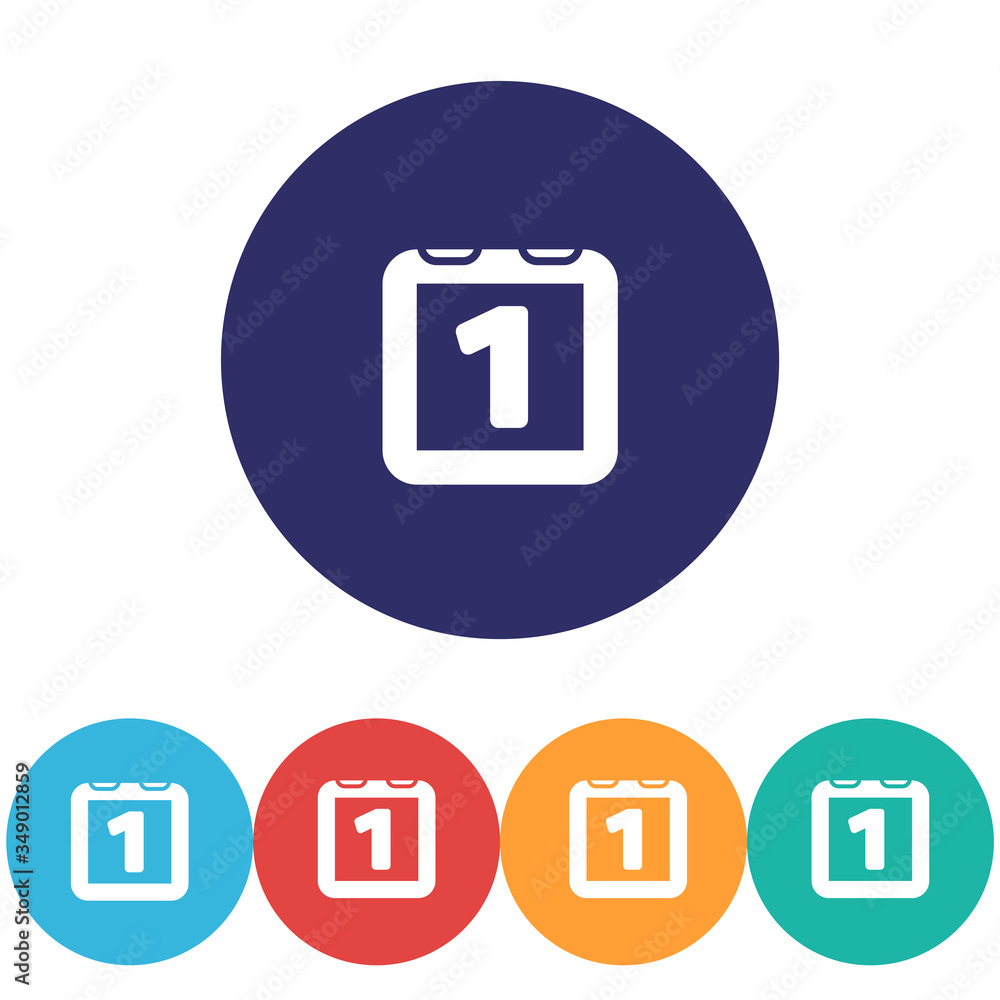 Calendar vector icon , lorem ipsum Flat design