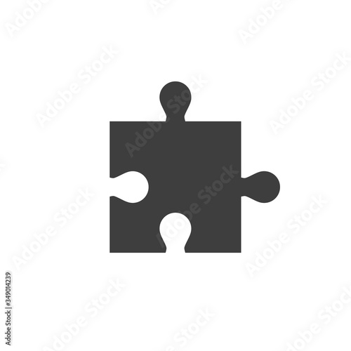 Puzzle simple icon on white background. EPS10