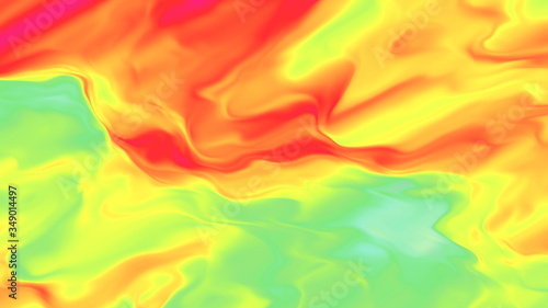 Air temperature heat map. Weather prediction. Atmospheric front motion. Air mass front. photo
