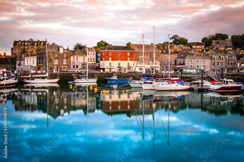 Padstow harbour in the evening, Cornwall, UK © hardyuno