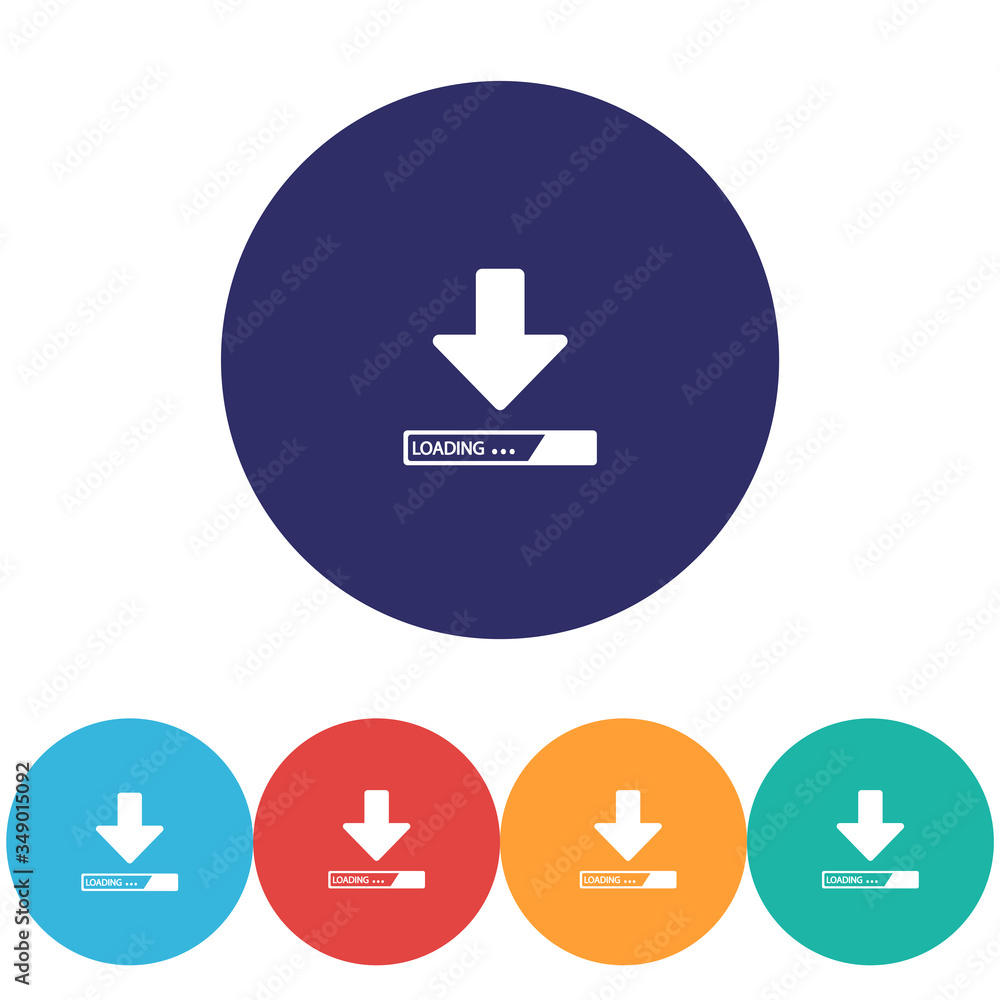 Downloading vector icon , lorem ipsum Flat design Downloading vector icon , lorem ipsum Flat design