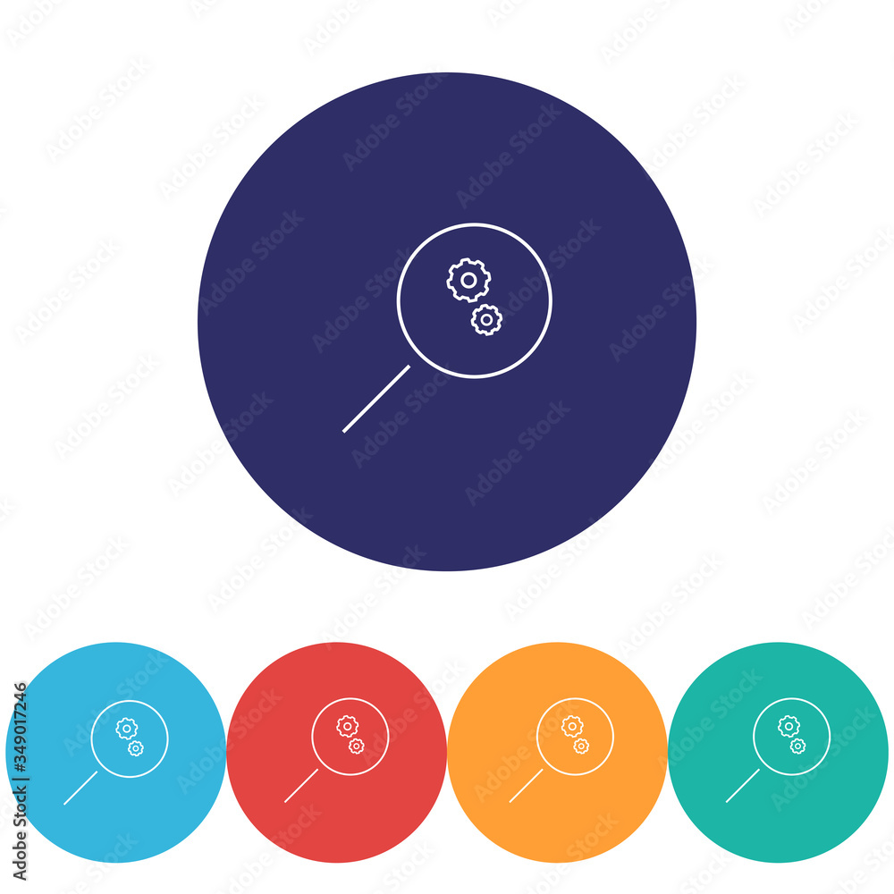 Loupe vector icon , lorem ipsum Flat design Loupe vector icon , lorem ipsum Flat design