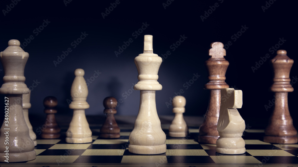 chess on the board