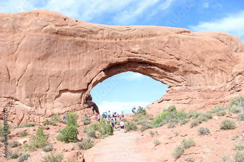 Stunning stone arches in arches national park, Utah