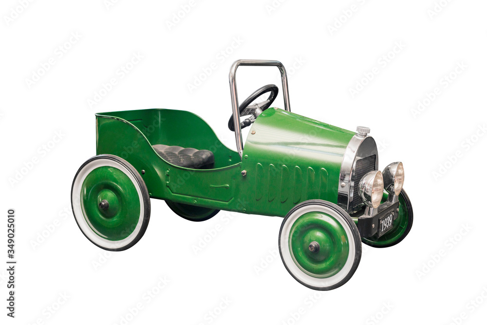 Bags Retro metal green car toy isolated on white background. Green retro  vintage toy car - Nikkel-Art.co.uk