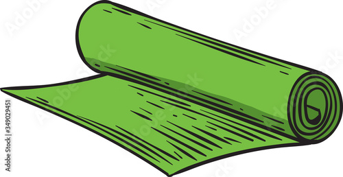 Green Yoga Mat