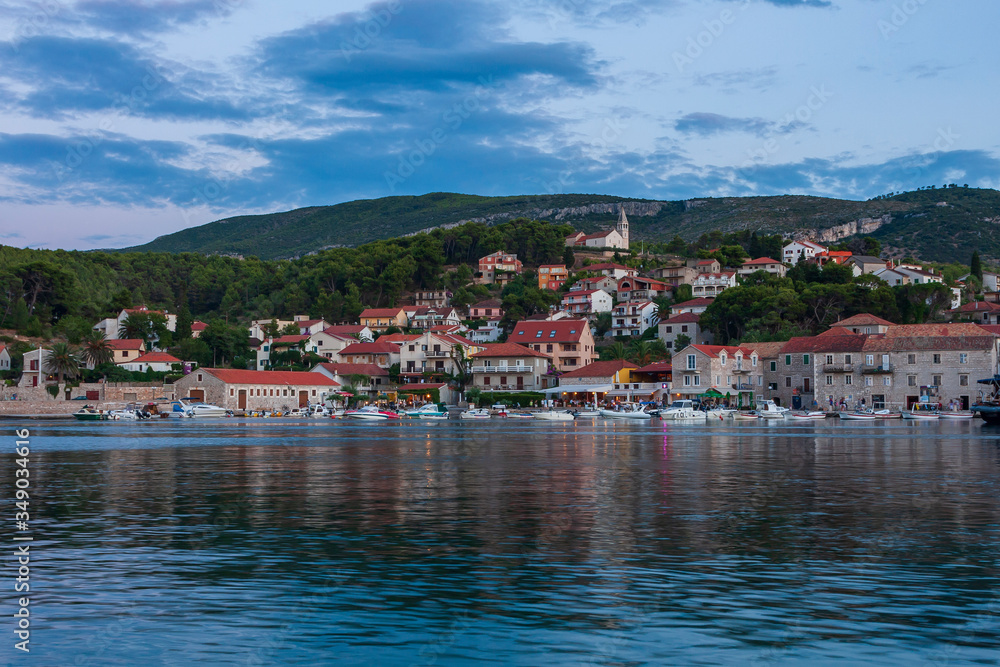 Nice view of the town of Jelsa on the island of Hvar