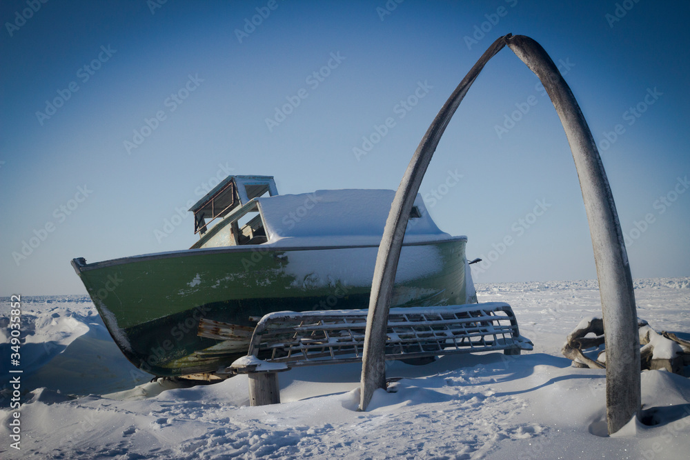 Αυτοκόλλητο Whalebone Arch of Barrow Alaska