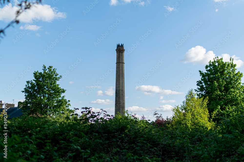 old brick chimney