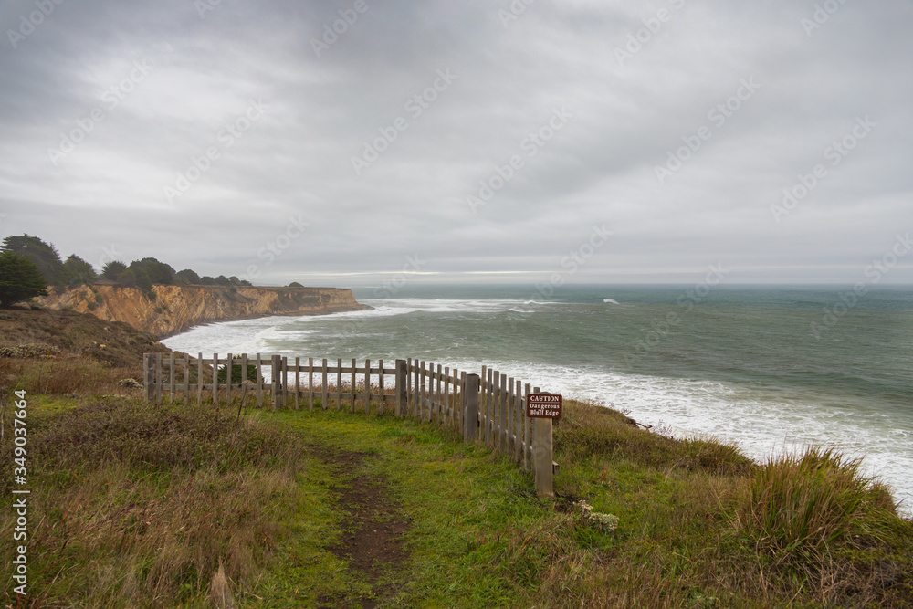 Path along the California coastline Path along the California coastline
