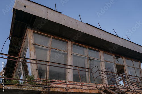 Wallpaper Mural Ruins of abandoned buildings in 1986. Soviet architecture in Chernobyl. Danger of infection of people with the virus, radiation. Scary Grunge Background Torontodigital.ca